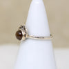 Crescent Moon Crown Brown Labradorite Artisan Ring