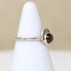Crescent Moon Crown Brown Labradorite Artisan Ring