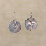 Dreamy Blue Art Glass in Sterling Silver Earrings
