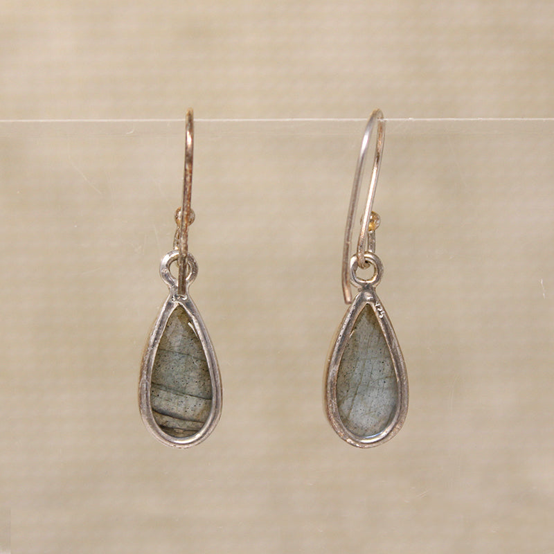 Magical Labradorite & Sterling Artisan Drop Earrings