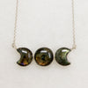 Mystical Labradorite Moon Phase Artisan Necklace