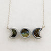 Mystical Labradorite Moon Phase Artisan Necklace