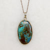Stunning Tibetan Turquoise in Sterling Silver Necklace