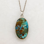 Stunning Tibetan Turquoise in Sterling Silver Necklace