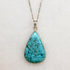 Brilliant Tibetan Turquoise & Sterling Silver Necklace