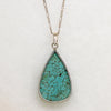 Brilliant Tibetan Turquoise & Sterling Silver Necklace