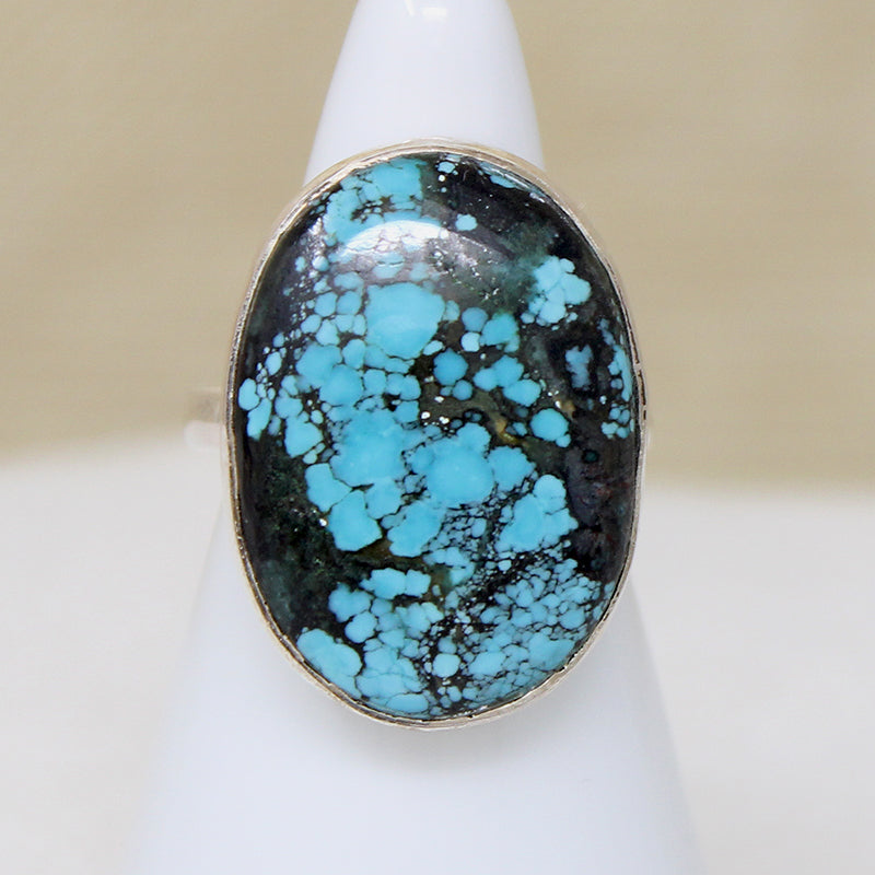 Mesmerizing Tibetan Turquoise & Sterling Silver Ring