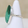 Poison-Green Malachite Spiderweb Ring