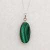 Gorgeous Green Malachite & Sterling Silver Pendant