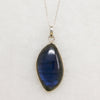Shimmering Blue Labradorite & Sterling Artisan Pendant