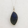 Shimmering Blue Labradorite & Sterling Artisan Pendant