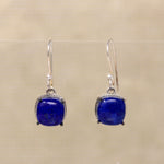 Royal Blue Lapis Lazuli & Sterling Artisan Earrings
