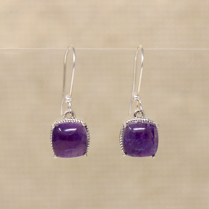 Lovely Lilac Amethyst & Sterling Artisan Earrings
