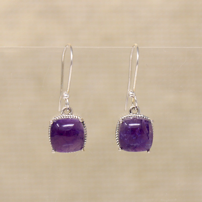 Lovely Lilac Amethyst & Sterling Artisan Earrings