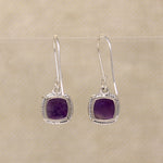 Lovely Lilac Amethyst & Sterling Artisan Earrings