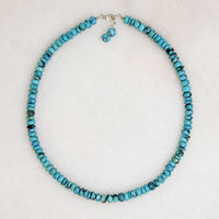 Dreamy Turquoise Bead & Sterling Artisan Necklace