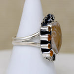 Freeform Citrine & Sterling Artisan Ring
