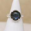 Luminous Blue Labradorite & Sterling Artisan Ring