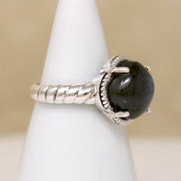 Luminous Blue Labradorite & Sterling Artisan Ring