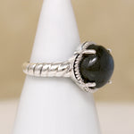 Luminous Blue Labradorite & Sterling Artisan Ring