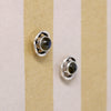 Luminous Labradorite & Sterling Halo Stud Earrings
