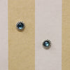 Petite Labradorite Stud Earrings