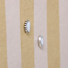 Sterling Navette & Fresh Water Pearl Stud Earrings