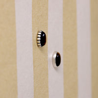 Sterling Navette Studs Set with Golden Tigers Eye