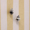 Herkimer "Diamond" & Sterling Wire Stud Earrings