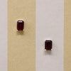Lush Red Garnets in Sterling Stud Earrings