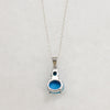 Impossible Blue Turquoise & Sterling Artisan Pendant
