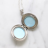 Perfectly Plain Round Sterling Silver Locket