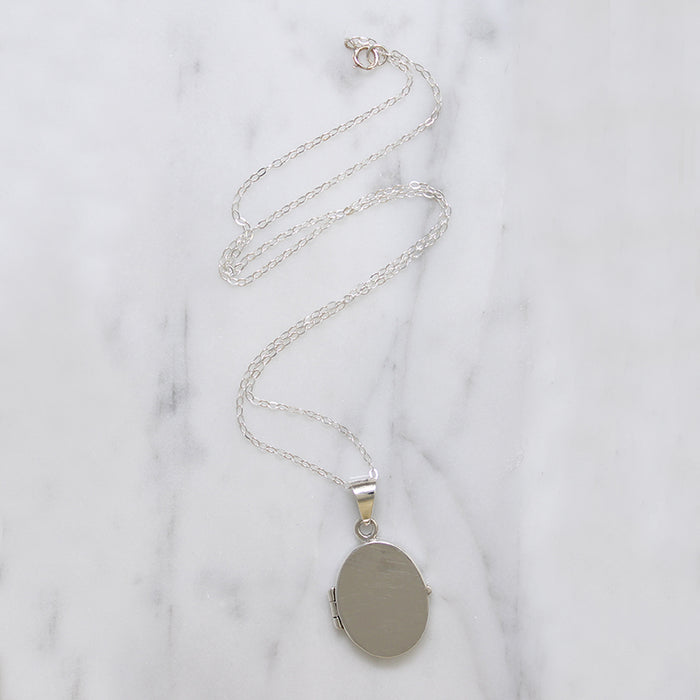 Simply Perfect Sterling Silver Oval Locket