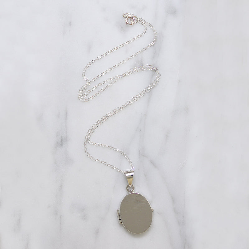 Simply Perfect Sterling Silver Oval Locket