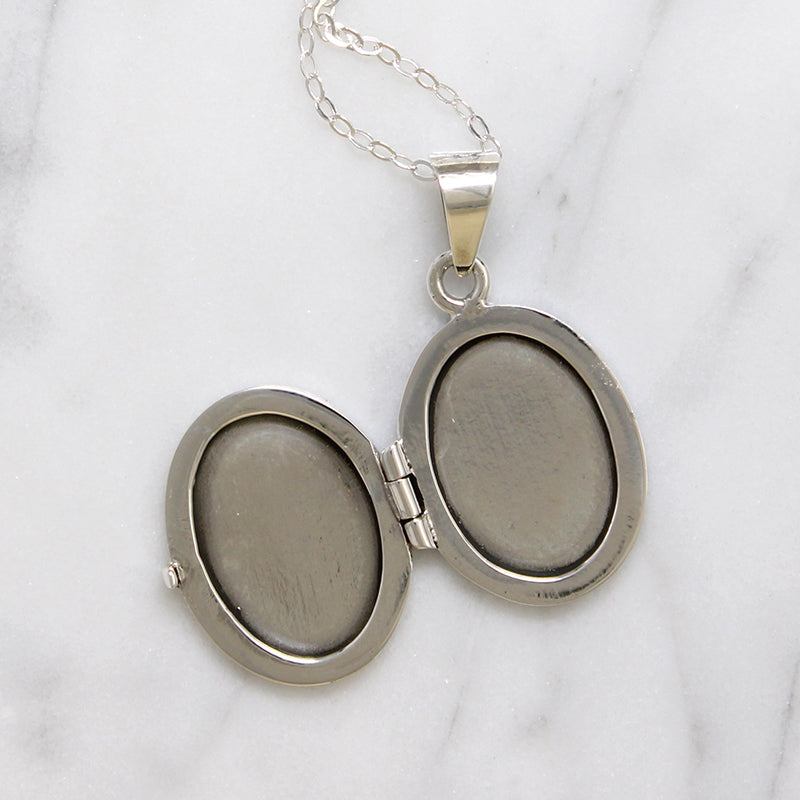 Simply Perfect Sterling Silver Oval Locket