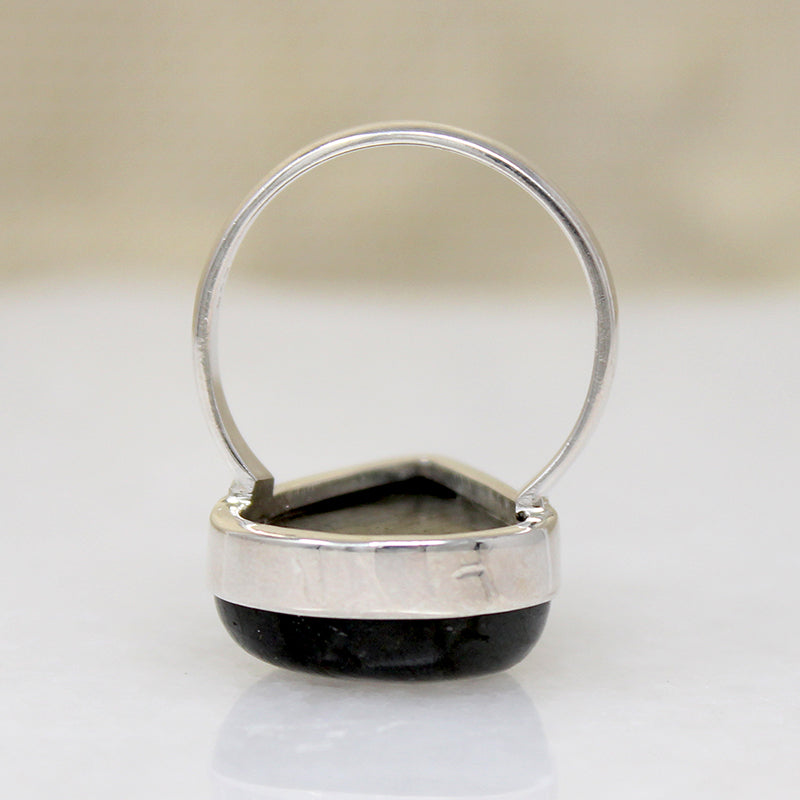 Labradorite Teardrop in Sterling Silver Artisan Ring