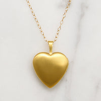 Glossy Gold Fill Heart Locket