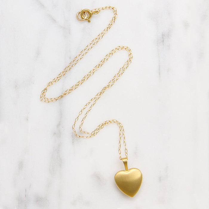 Petite Gold Fill Heart Locket
