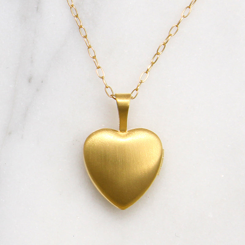 Petite Gold Fill Heart Locket