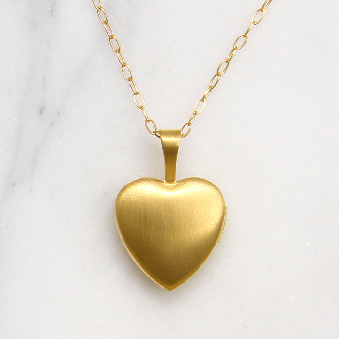 Petite Gold Fill Heart Locket