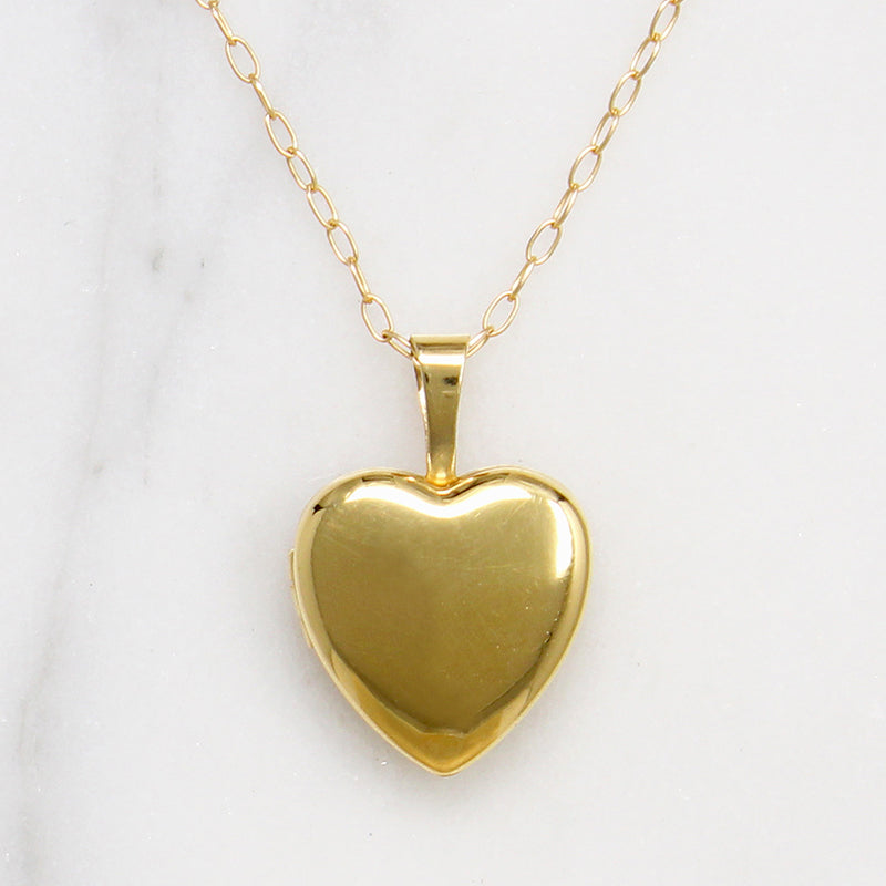 Petite Gold Fill Heart Locket