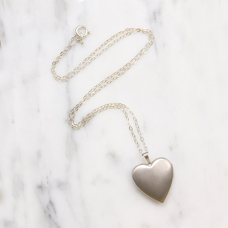 Sweet Sterling Silver Heart Locket