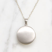 Star-Set Diamond in Sterling Silver Round Locket