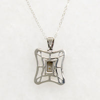 Labradorite & Sterling Silver Web Necklace
