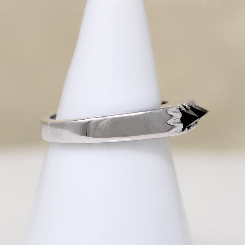 Fierce Black Zircon & Sterling Silver Band