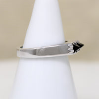 Fierce Black Zircon & Sterling Silver Band