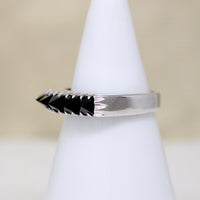 Fierce Black Zircon & Sterling Silver Band