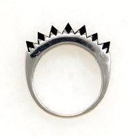 Fierce Black Zircon & Sterling Silver Band