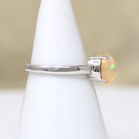 Magical Opal in Sterling Silver Artisan Solitaire Ring