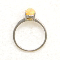Magical Opal in Sterling Silver Artisan Solitaire Ring